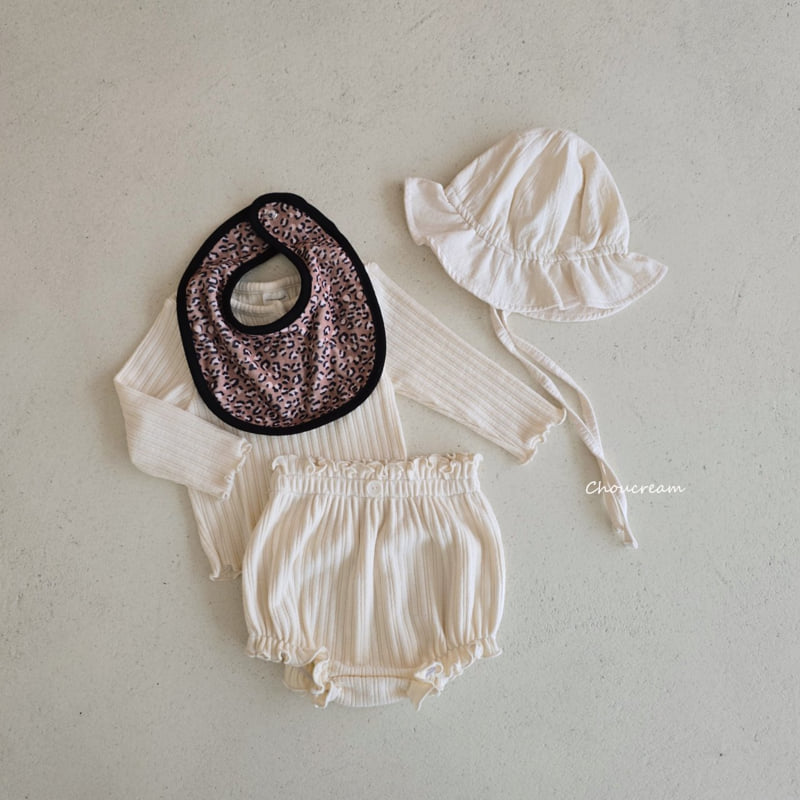 Choucream - Korean Baby Fashion - #babyoutfit - Leopard Bib - 6