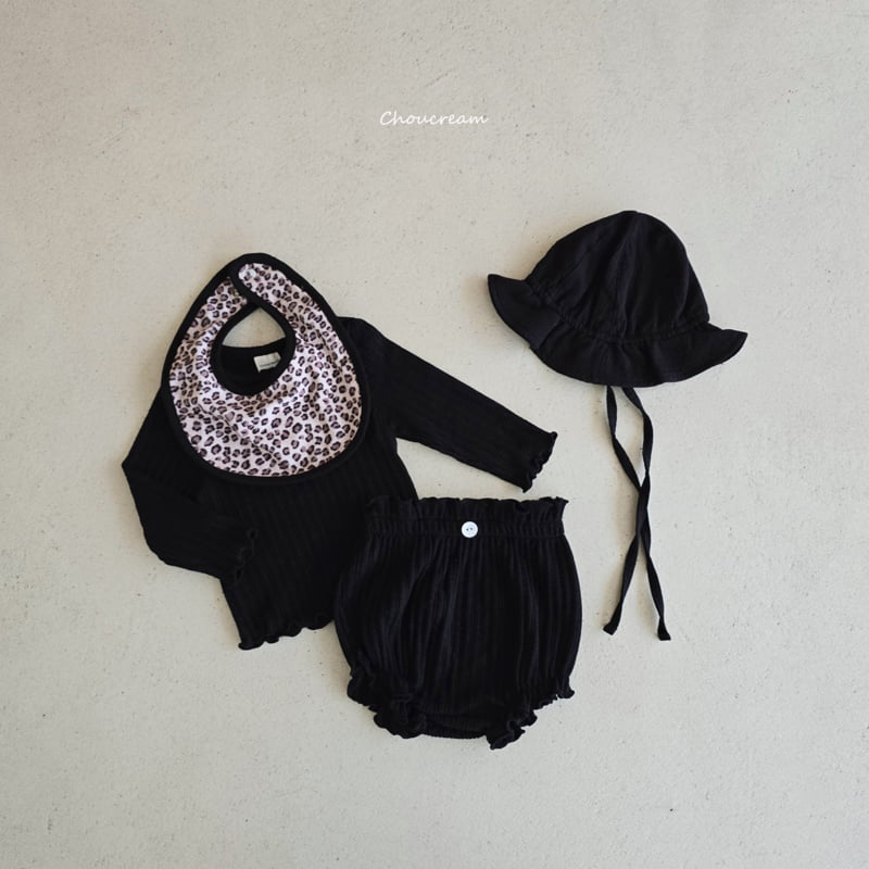 Choucream - Korean Baby Fashion - #babyoutfit - Leopard Bib - 7