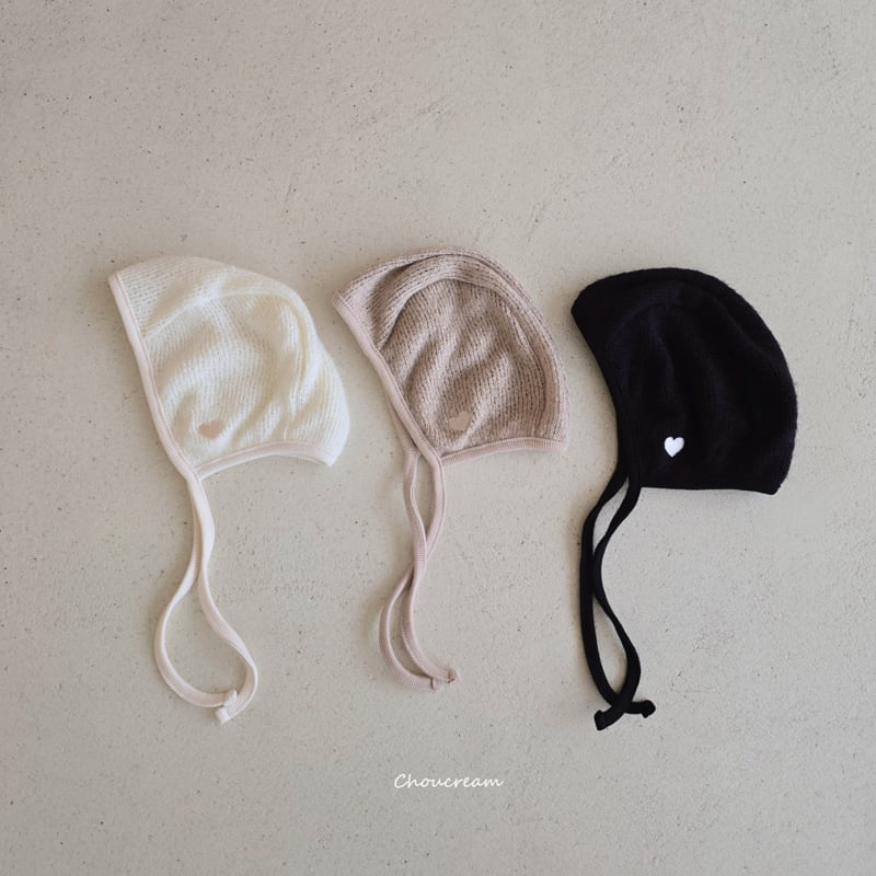 Choucream - Korean Baby Fashion - #babyoutfit - Heart Knit Hat - 2