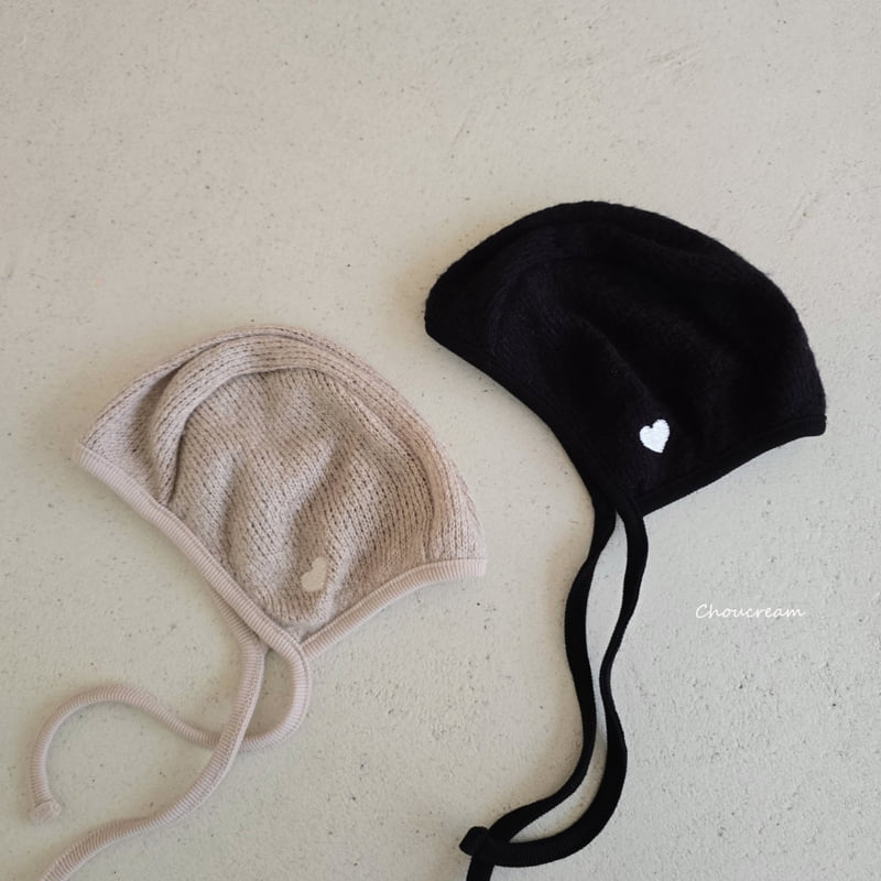 Choucream - Korean Baby Fashion - #babyoutfit - Heart Knit Hat - 3