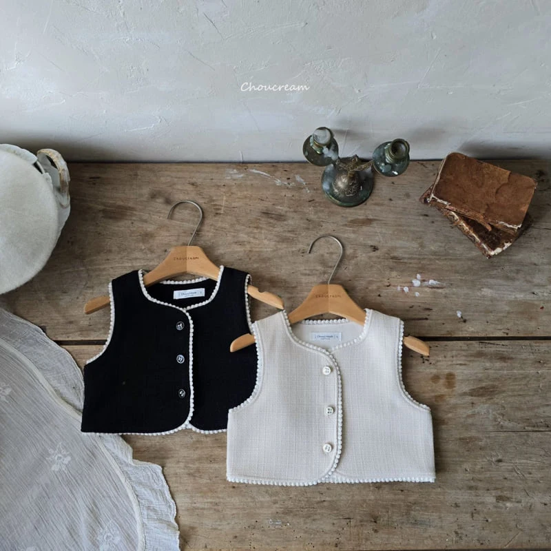 Choucream - Korean Baby Fashion - #babyoutfit - Biang Tweed Vest