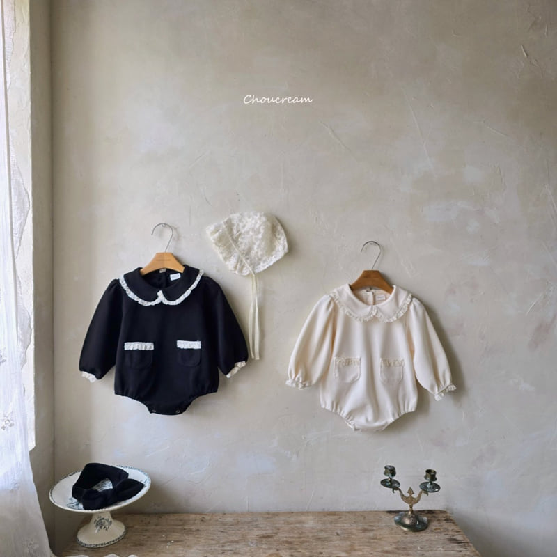 Choucream - Korean Baby Fashion - #babywear - Collar Lace Suit