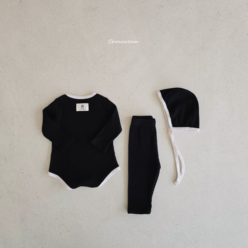 Choucream - Korean Baby Fashion - #babywear - Ribbed Suit (with Bonnet Set) - 11