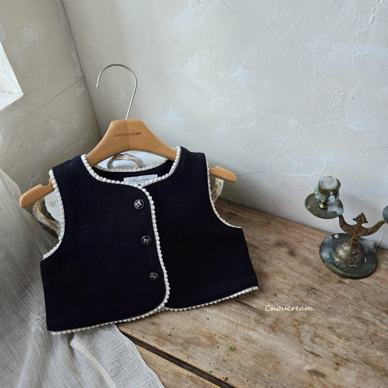 Choucream - Korean Baby Fashion - #babywear - Biang Tweed Vest - 3