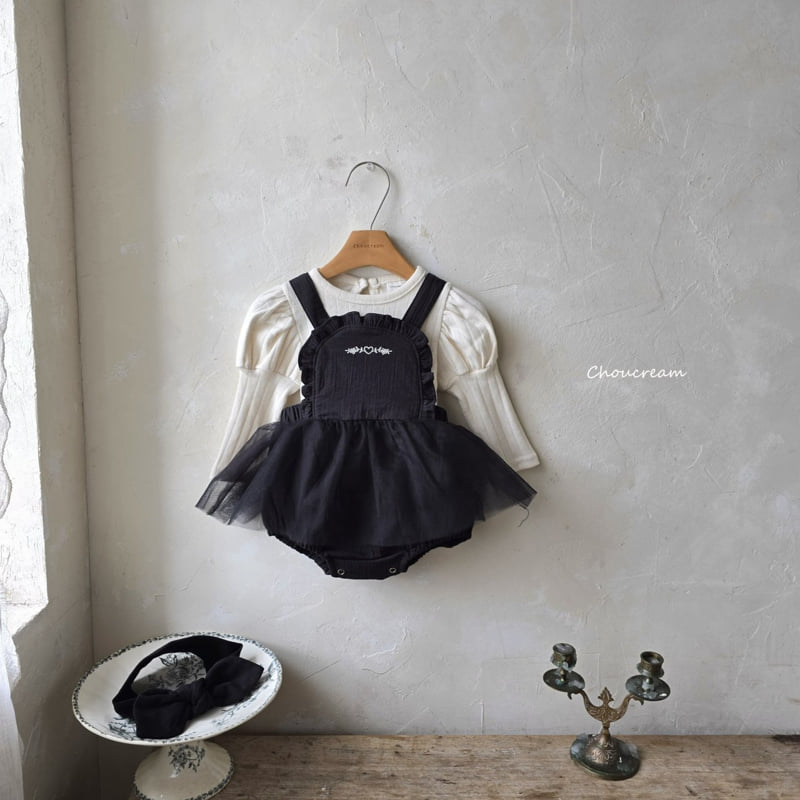 Choucream - Korean Baby Fashion - #onlinebabyboutique - Anna Suspender Tutu Suit - 3