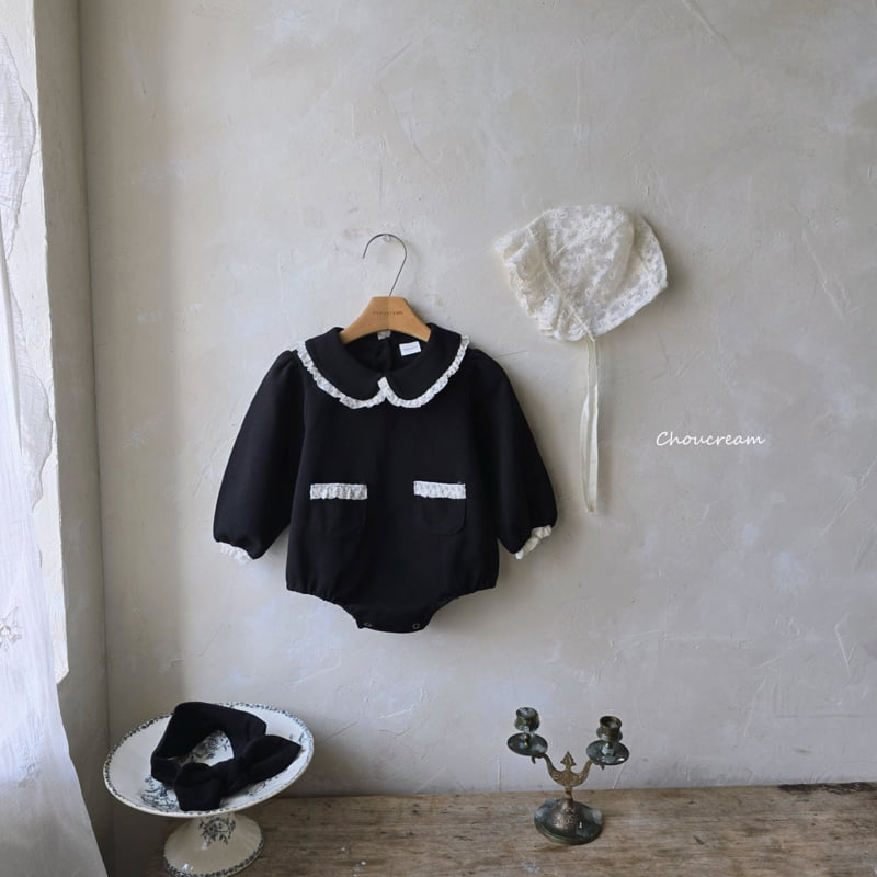 Choucream - Korean Baby Fashion - #onlinebabyboutique - Collar Lace Suit - 2