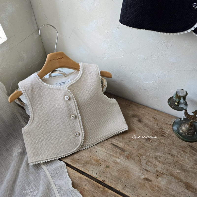 Choucream - Korean Baby Fashion - #babywear - Biang Tweed Vest - 4