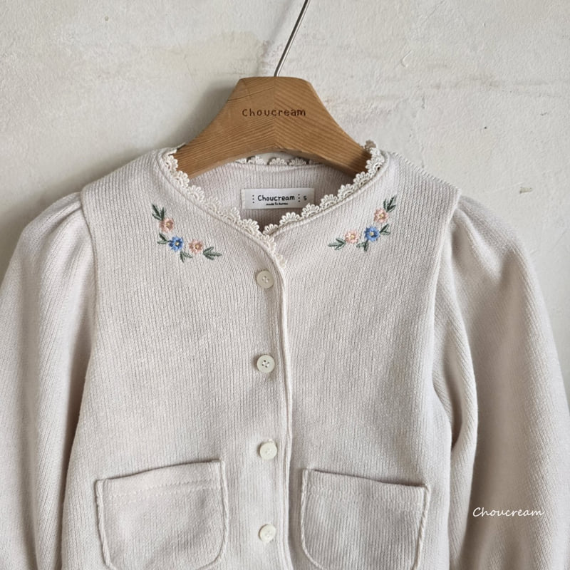 Choucream - Korean Baby Fashion - #onlinebabyshop - Embroidered Knit Cardigan - 5