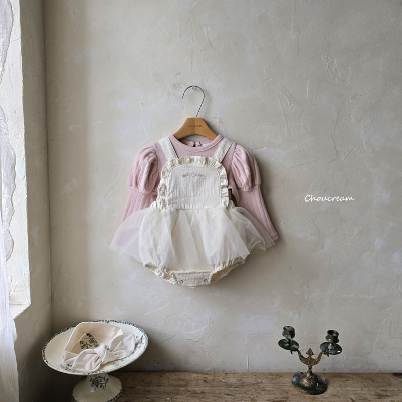 Choucream - Korean Baby Fashion - #onlinebabyboutique - Anna Suspender Tutu Suit - 4