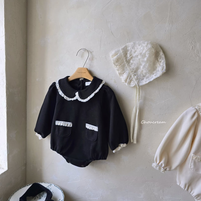 Choucream - Korean Baby Fashion - #onlinebabyshop - Collar Lace Suit - 3
