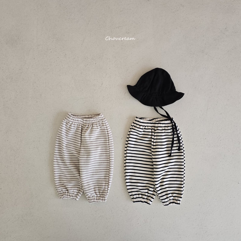 Choucream - Korean Baby Fashion - #onlinebabyshop - Stripe Jogger Pants