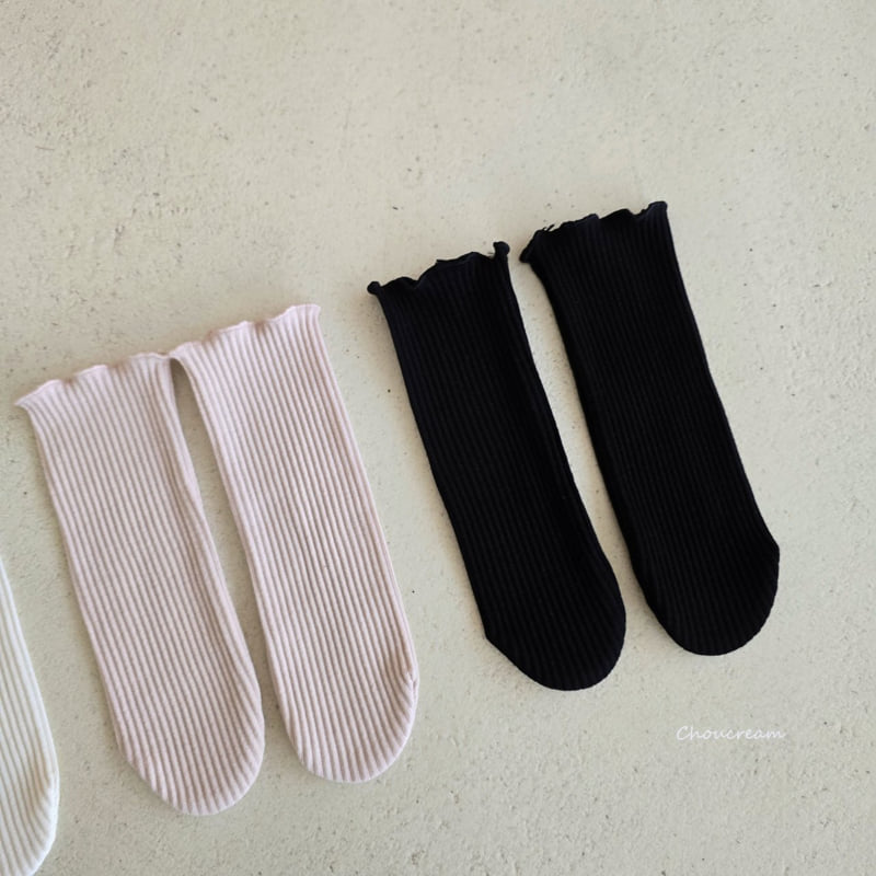 Choucream - Korean Baby Fashion - #onlinebabyshop - Bebe Ribbed Socks - 12
