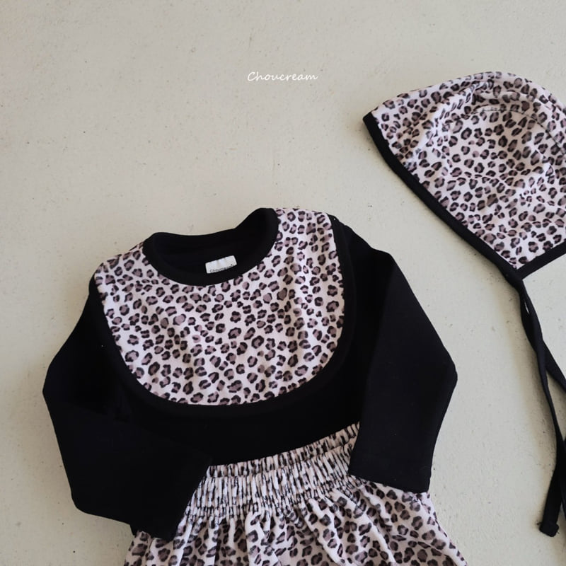 Choucream - Korean Baby Fashion - #onlinebabyshop - Leopard Bib - 10