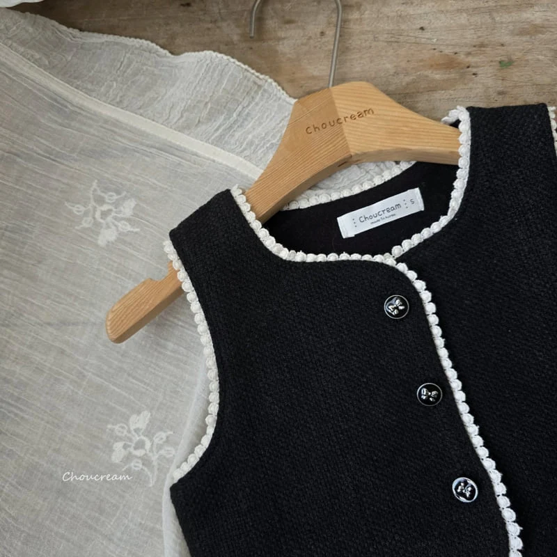 Choucream - Korean Baby Fashion - #onlinebabyshop - Biang Tweed Vest - 5