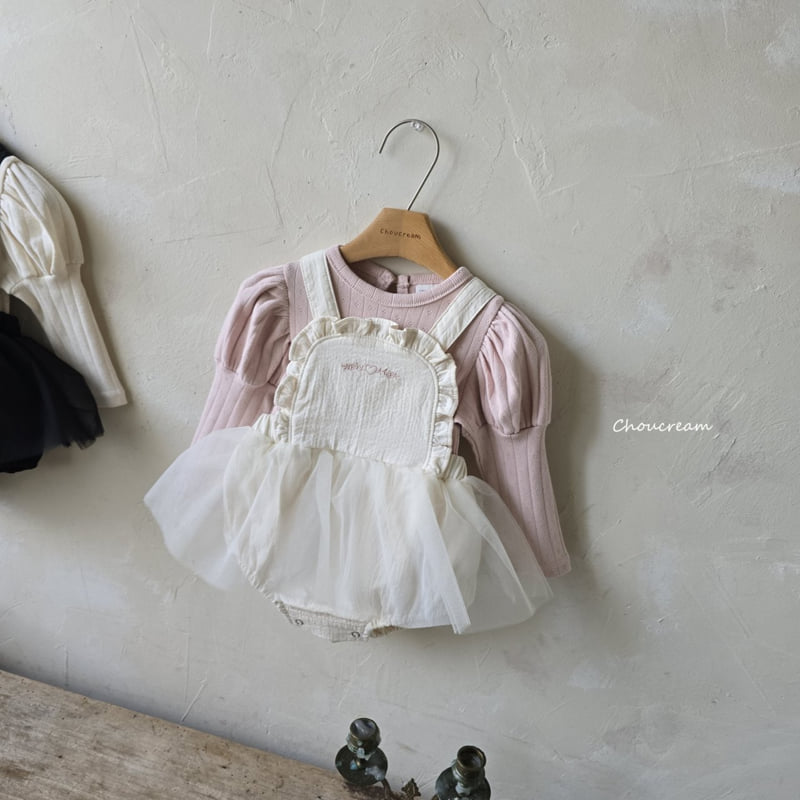 Choucream - Korean Baby Fashion - #smilingbaby - Anna Suspender Tutu Suit - 5