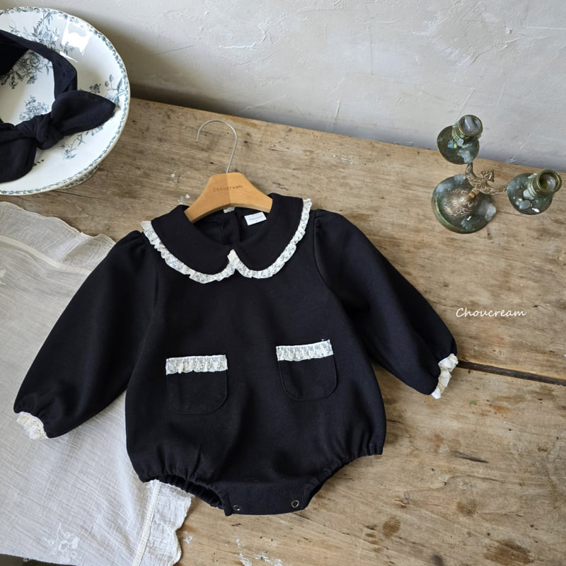 Choucream - Korean Baby Fashion - #onlinebabyshop - Collar Lace Suit - 4