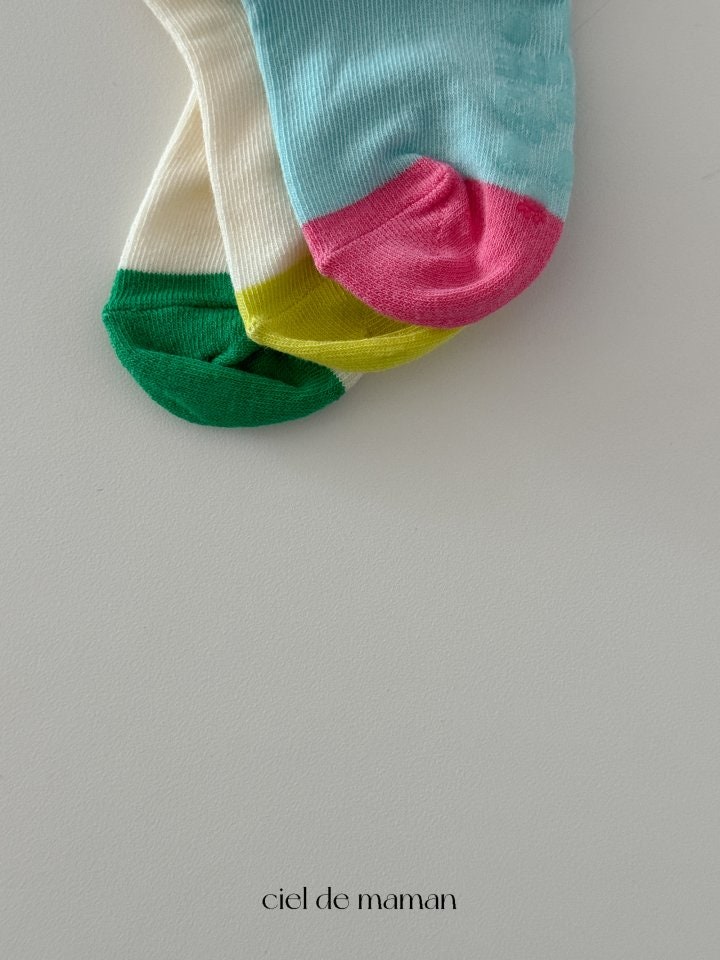 Ciel De Maman - Korean Baby Fashion - #babyboutique - Flower Heart Socks - 2