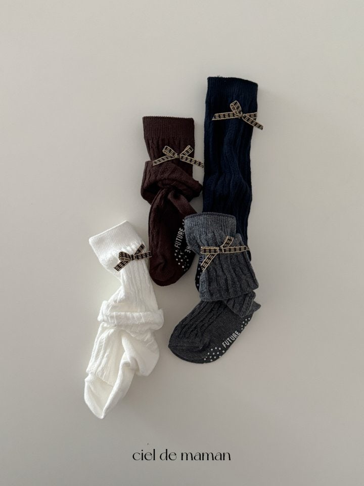 Ciel De Maman - Korean Baby Fashion - #babyclothing - Lovely Ribbon Knee Socks - 6