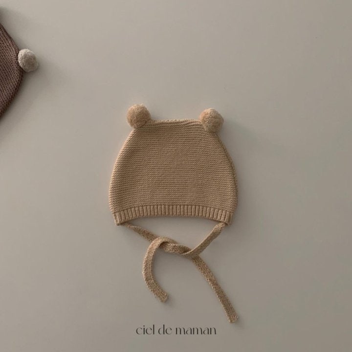Ciel De Maman - Korean Baby Fashion - #onlinebabyshop - Knit Bear Bonnet - 5