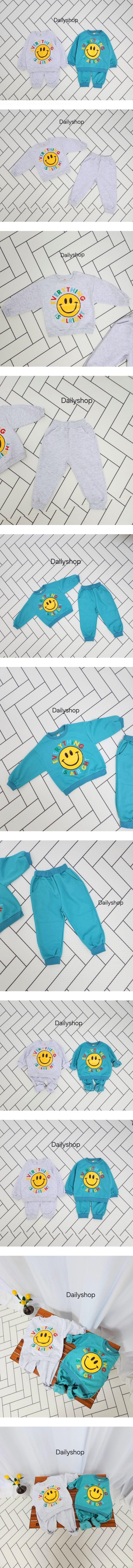 Daily shop - Korean Children Fashion - #childofig - Smile Top Bottom Set