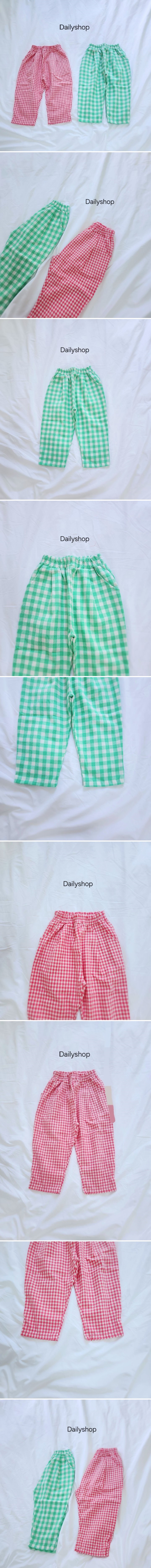 Daily shop - Korean Children Fashion - #childrensboutique - Cotton Check Pants