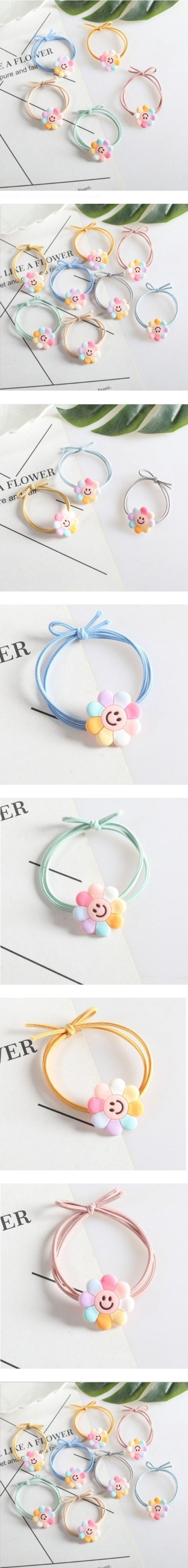 Daily shop - Korean Children Fashion - #fashionkids - Smile Petal Hair Tie (Set of 10)