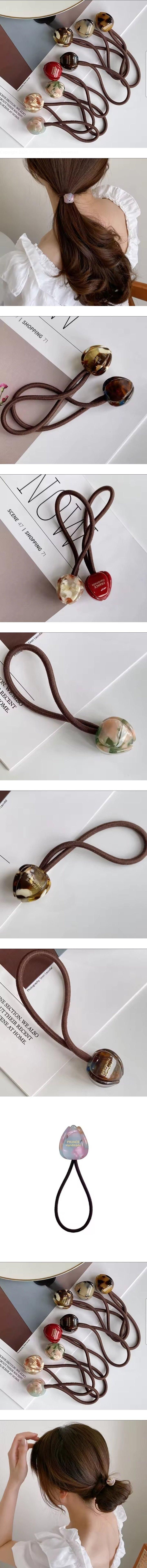 Daily shop - Korean Children Fashion - #kidsshorts - Eight Marble Hair Tie Set