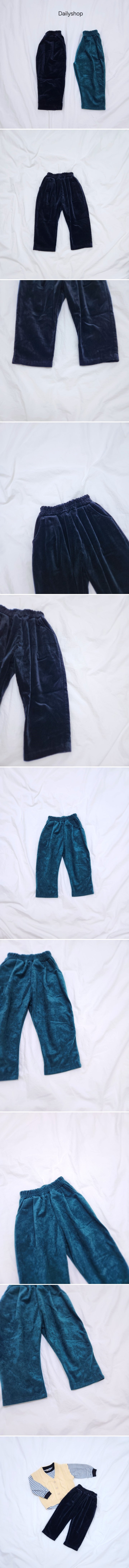 Daily shop - Korean Children Fashion - #kidsshorts - Velour Pants