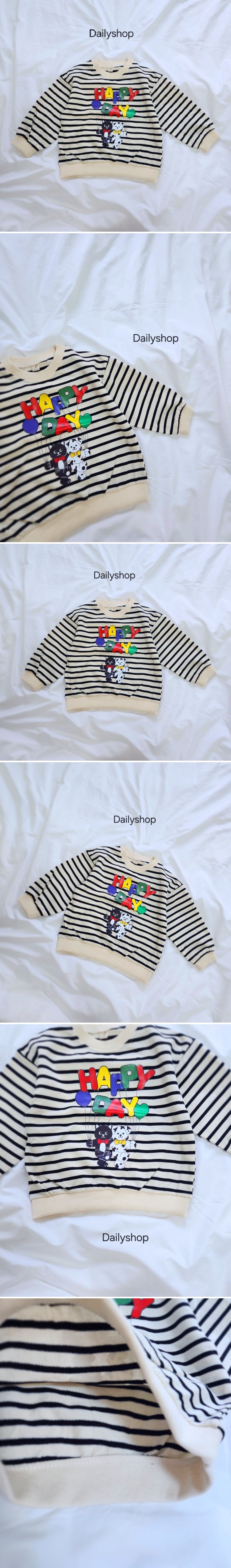 Daily shop - Korean Children Fashion - #kidzfashiontrend - Happy Day Sweatshirt