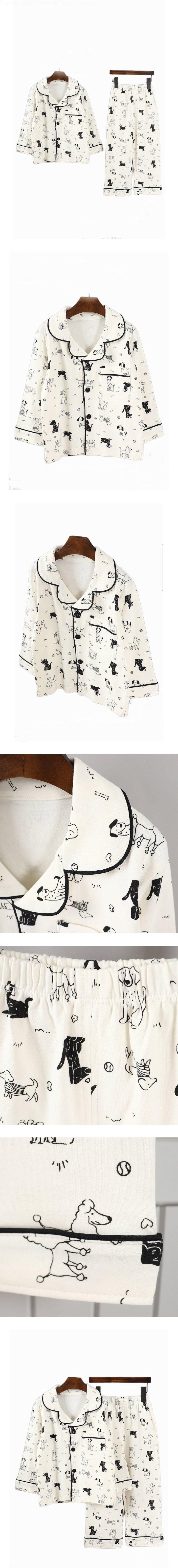 Daily shop - Korean Children Fashion - #kidzfashiontrend - Black Dog Pajamas