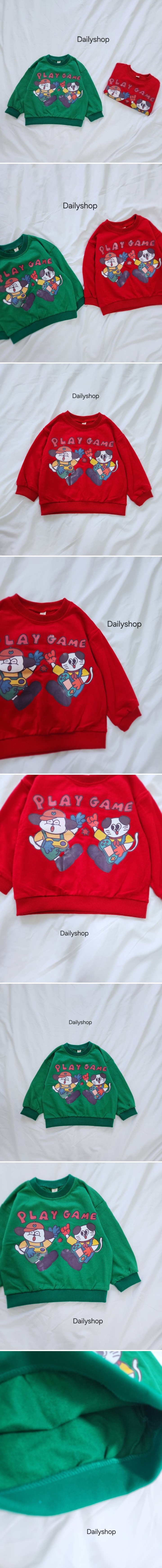Daily shop - Korean Children Fashion - #littlefashionista - Play Game Sweatshirt