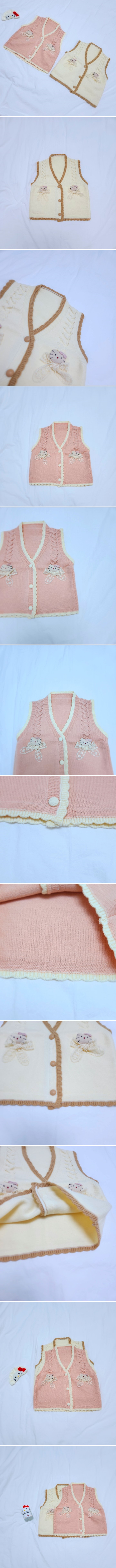 Daily shop - Korean Children Fashion - #minifashionista - Lace Cat Vest