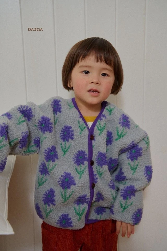 Dajoa - Korean Baby Fashion - #smilingbaby - Flower Fleece Jacket - 9