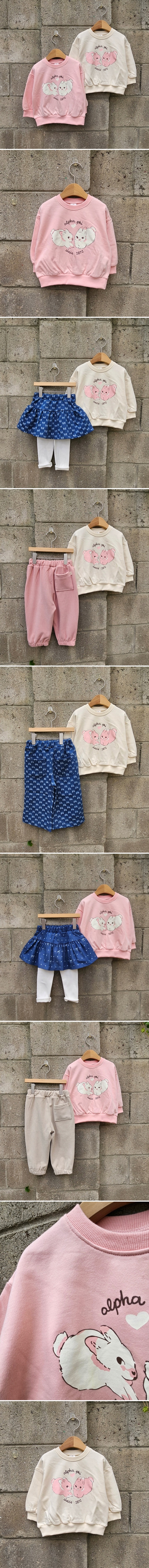 Dazzling - Korean Children Fashion - #discoveringself - Love Bunny Tee