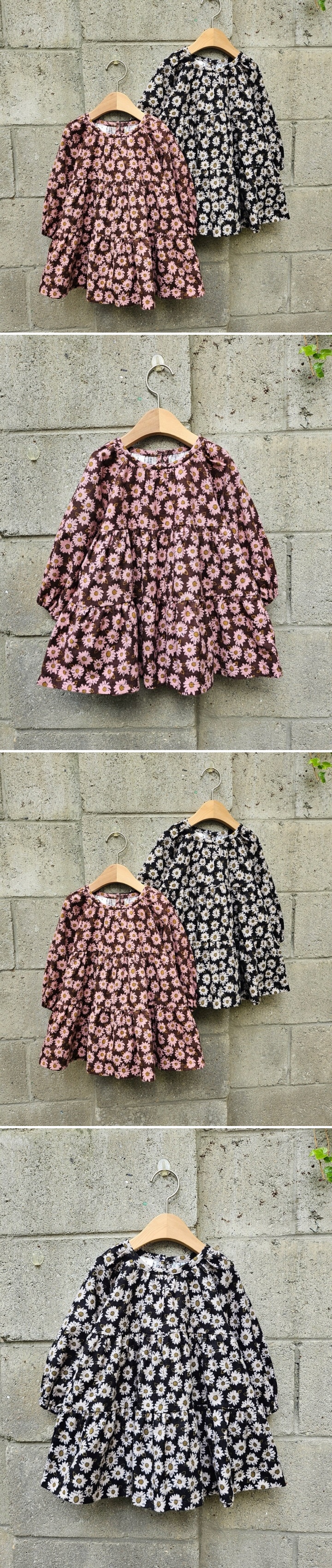 Dazzling - Korean Children Fashion - #kidsshorts - Chrysanthemum One-piece
