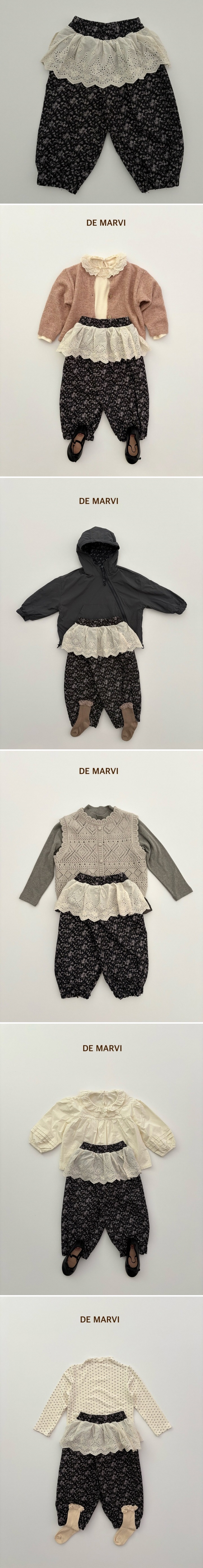 De Marvi - Korean Children Fashion - #childrensboutique - Basel Lace Pants - 2