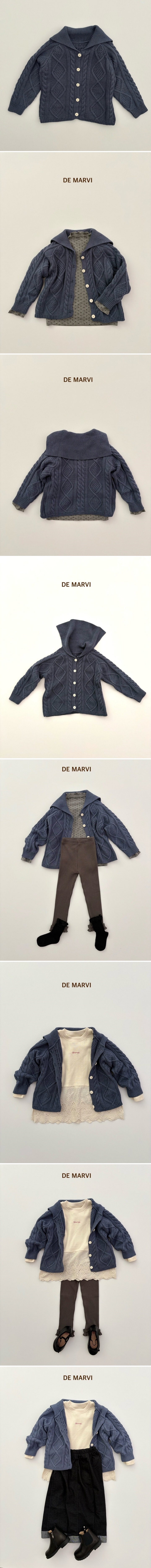 De Marvi - Korean Children Fashion - #childrensboutique - Roa Twist Knit Cardigan - 2