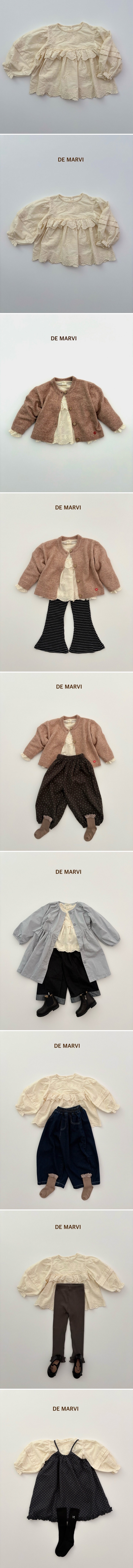 De Marvi - Korean Children Fashion - #kidsshorts - Etoile Puff Blouse - 2