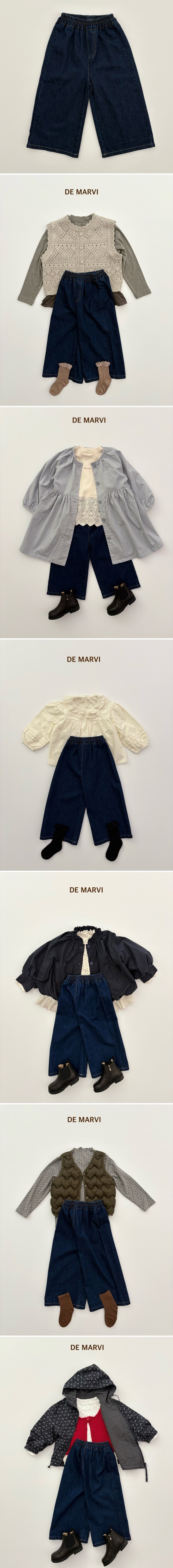 De Marvi - Korean Children Fashion - #stylishchildhood - Days Denim Pants - 2