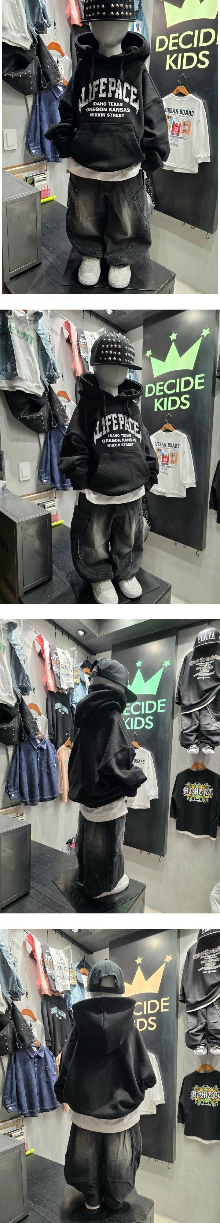 Decide Kids - Korean Children Fashion - #toddlerclothing - Life Hoodie