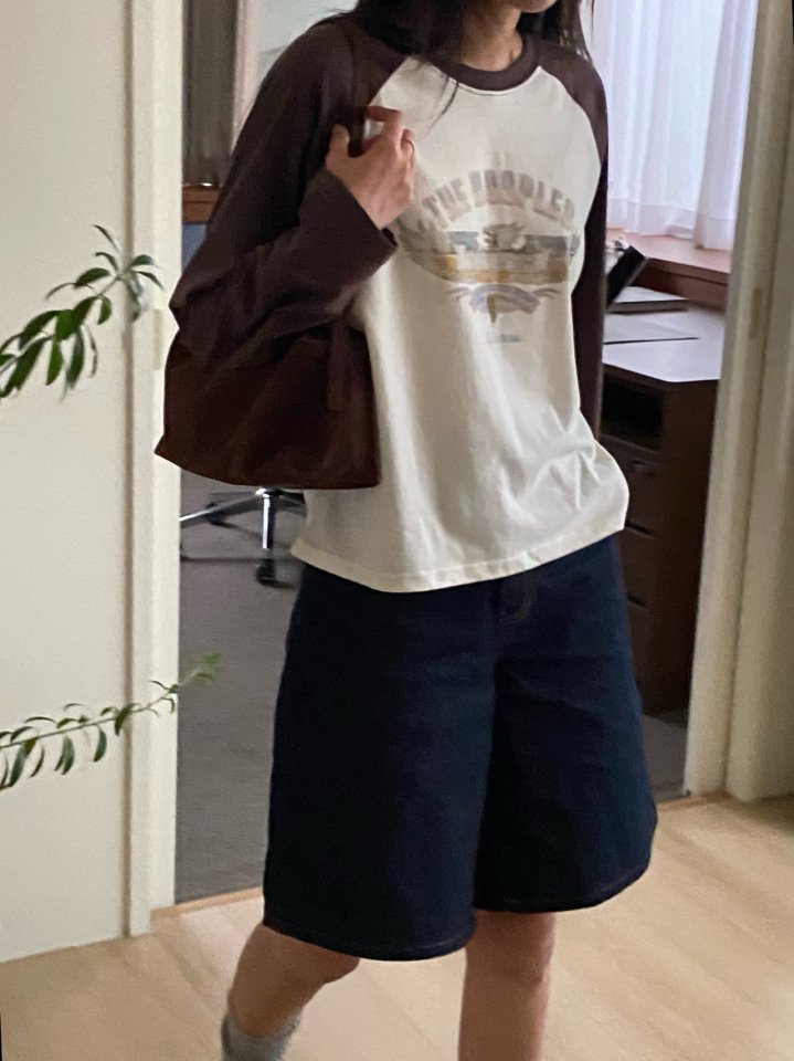 Diana - Korean Women Fashion - #momslook - Eagle Raglan Tee - 7