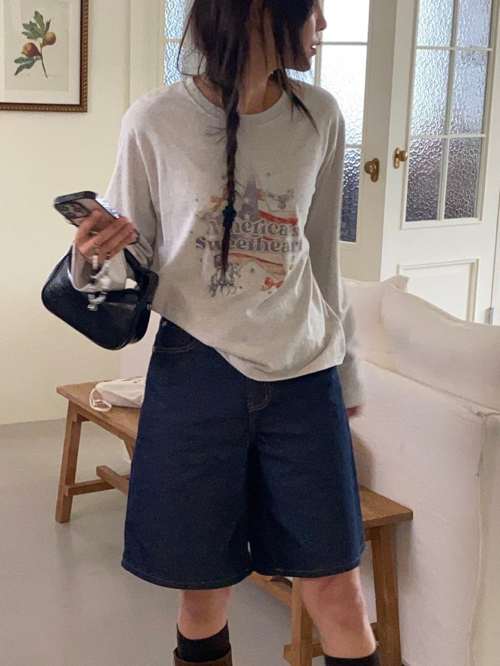 Diana - Korean Women Fashion - #momslook - America Tee - 10