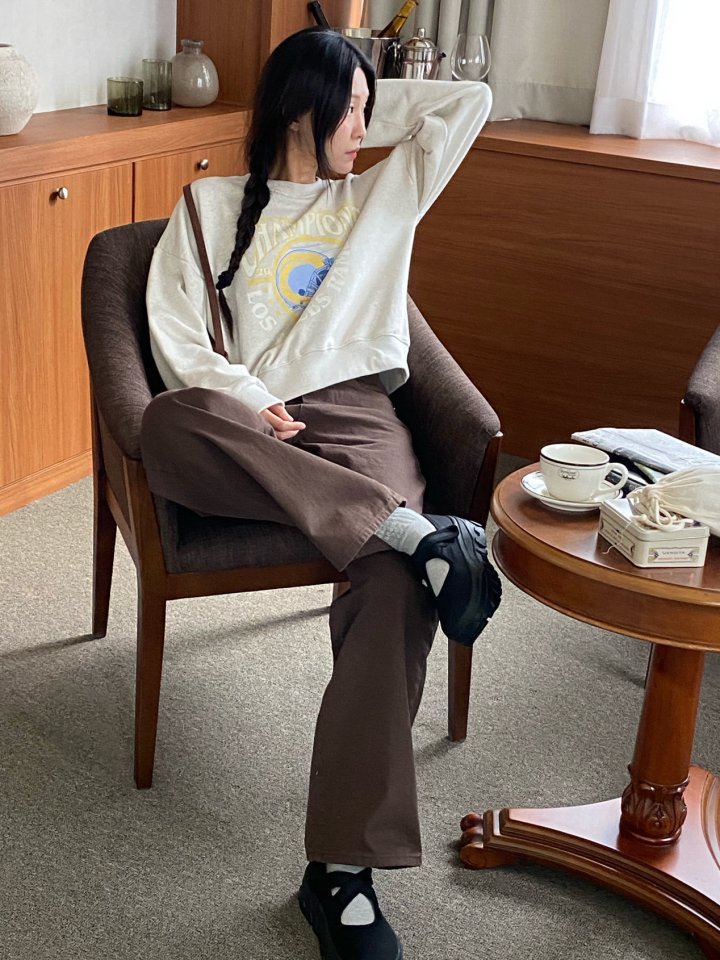 Diana - Korean Women Fashion - #momslook - Football Sweatshirt - 10