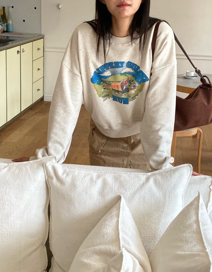 Diana - Korean Women Fashion - #momslook - Run Sweatshirt - 3