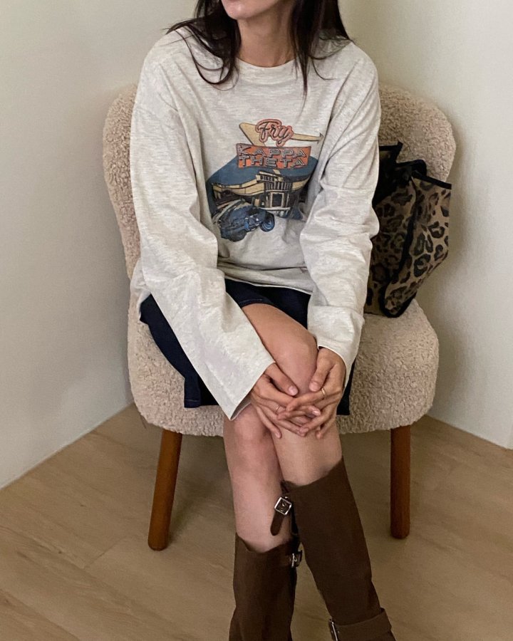 Diana - Korean Women Fashion - #romanticstyle - Kappa Tee - 3