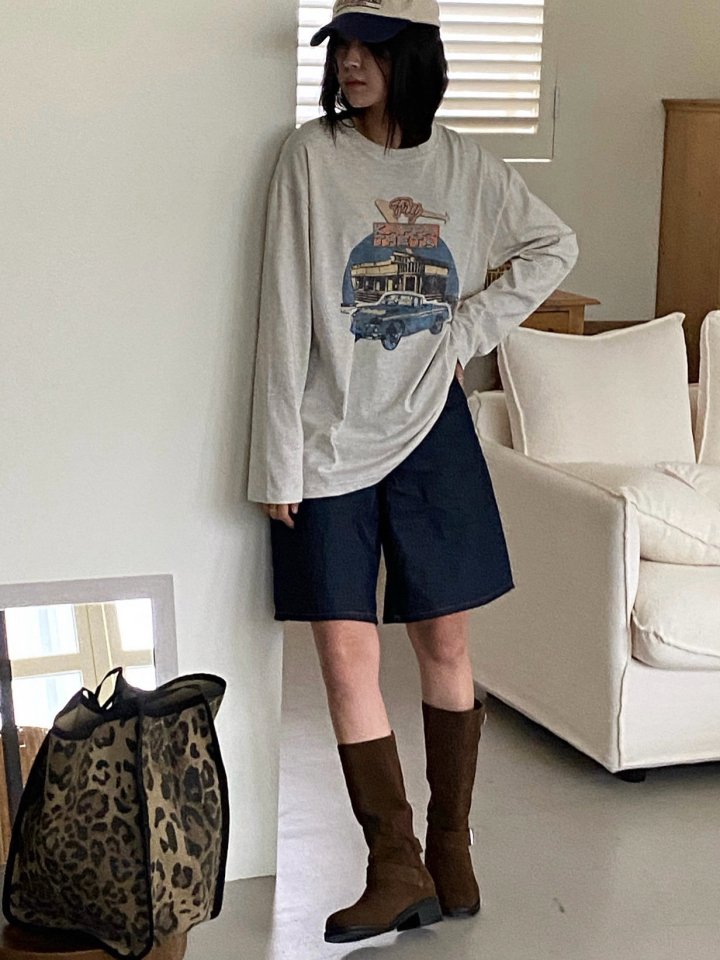Diana - Korean Women Fashion - #romanticstyle - Kappa Tee - 4