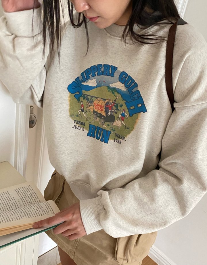 Diana - Korean Women Fashion - #womensfashion - Run Sweatshirt - 2