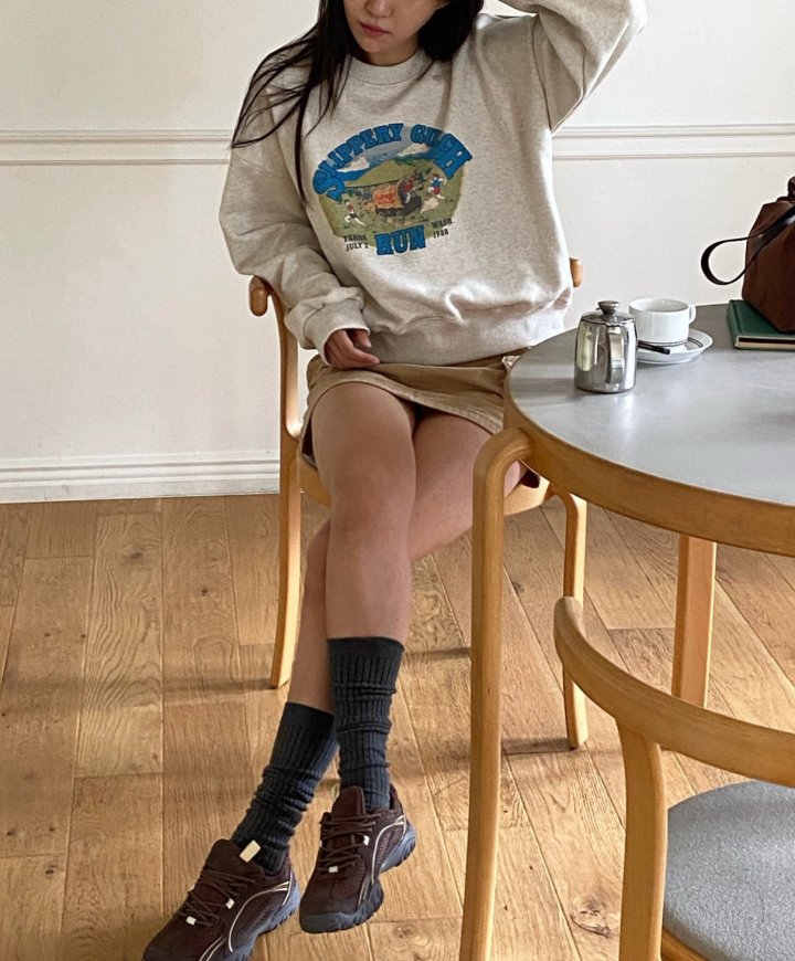 Diana - Korean Women Fashion - #womensfashion - Run Sweatshirt - 6