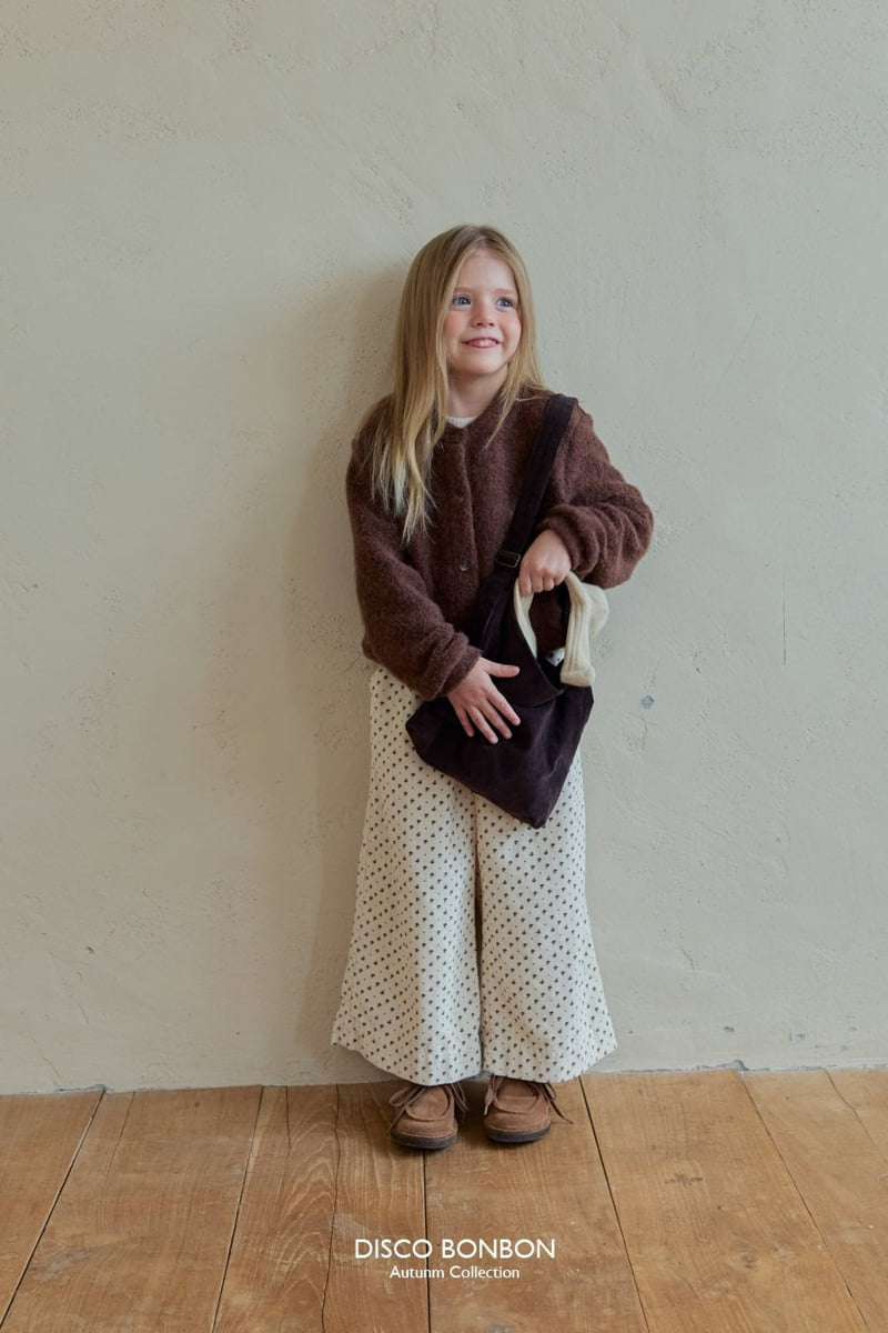 Flower Corduroy Wide Pants by Disco Bonbon for Child - view 8
