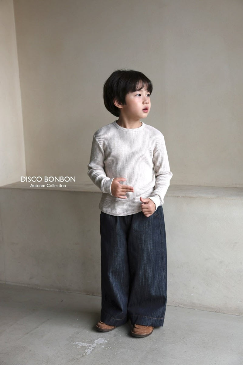 Disco Bonbon - Korean Children Fashion - #kidzfashiontrend - Knit-like Knit Tee - 4